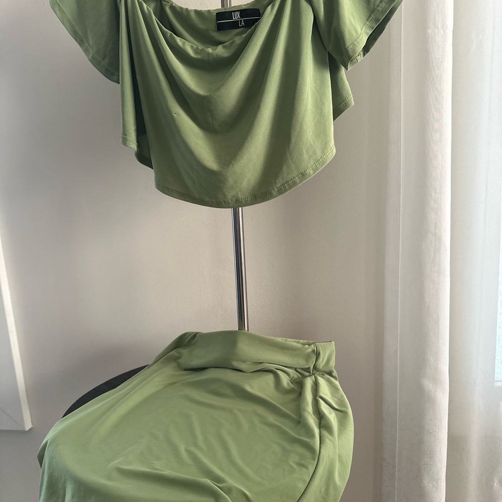 Urban Planet Green Skirt Set
